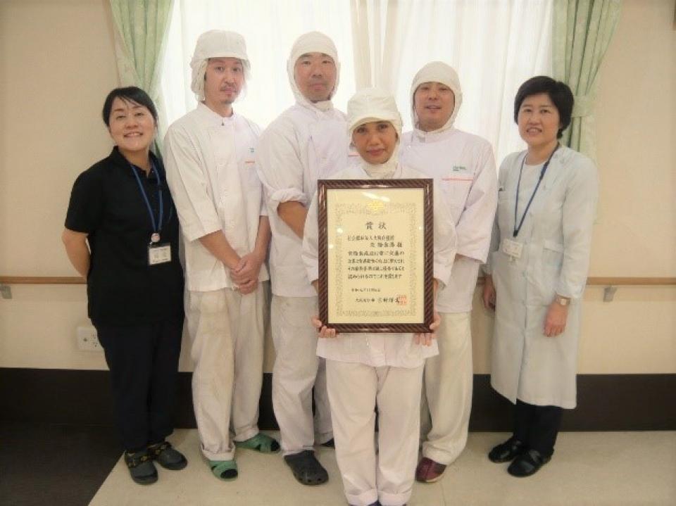 大阪府食品衛生関係優良施設知事表彰をいただきました